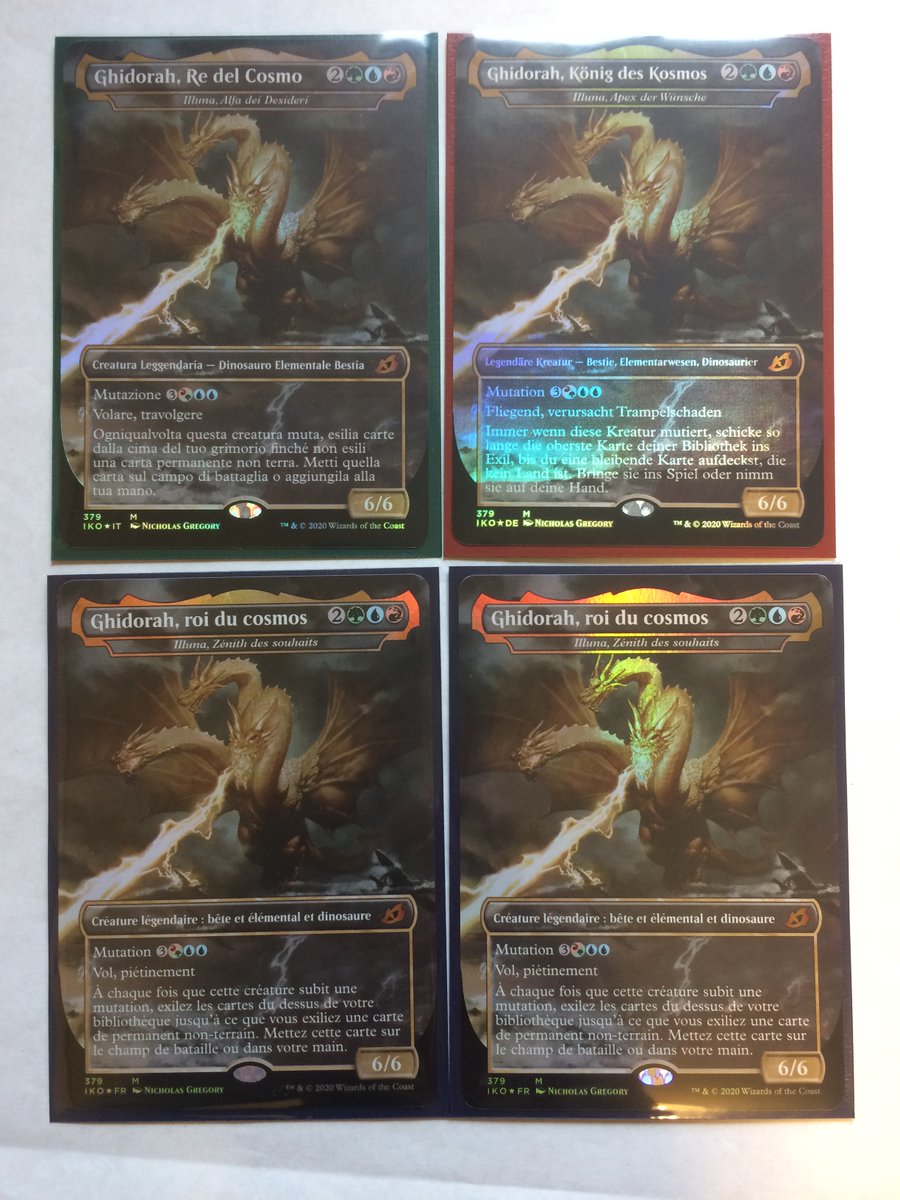 遊戯王 Mtg ポケカ他言語取り寄せ案内 ご依頼いただいた中から目を惹くカードとして キングギドラのドイツ語 イタリア語 フランス語の3言語と マスターピースのオパールのモックス 水蓮の花びら 稲妻のすね当てを撮影させていただきました 遊戯王 Mtg ポケカ他言語取り寄せ案内 ご依頼いただいた中から目を惹くカードとして キングギドラのドイツ語 イタリア語 フランス語の3言語と マスターピースのオパールのモックス 水蓮の花びら 稲妻のすね当てを撮影させていただきました