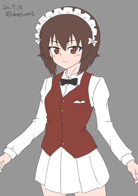 #ガルパン版深夜のお絵描き60分一本勝負
#ガルパン版深夜のお絵描き60分一本勝負_20200718
生しらす丼のまほ 