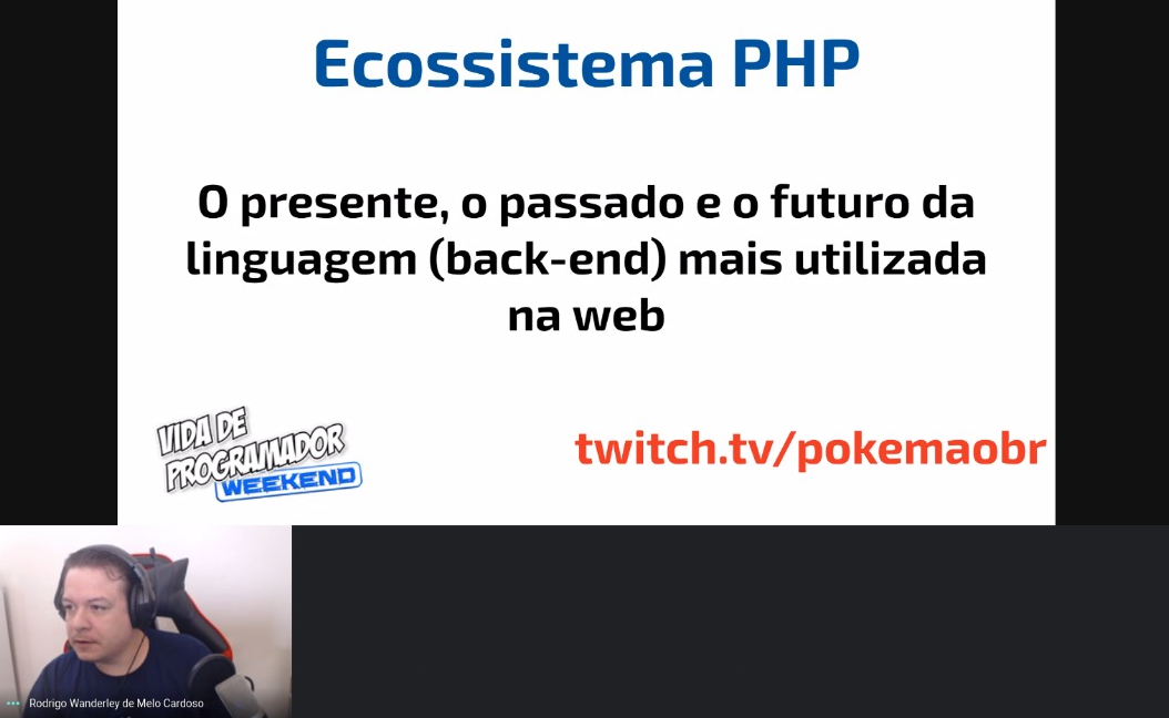 pokemaobr's tweet photo. Em 5 minutos começamos para falar do Ecossistema #PHP #VDPWeekend https://t.co/k9xH8edMJI