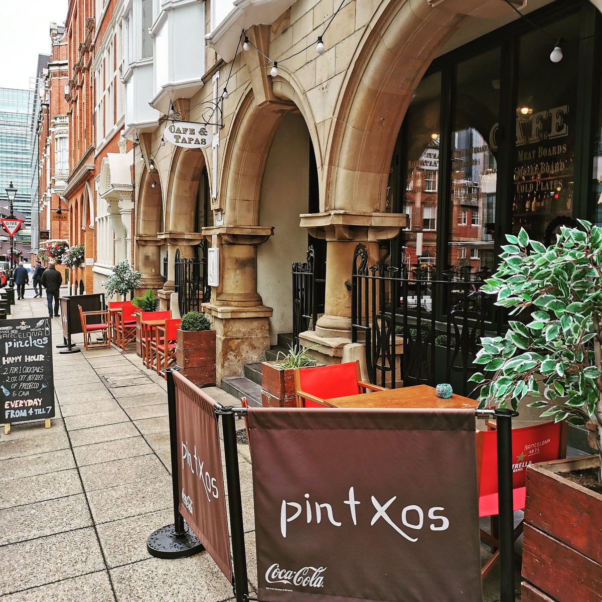 PINCHOSCAFEBHAM's tweet photo. Start spreading the news ... PINCHOS is back in business!

Re-opening on Tuesday, July 21st. 

Pre-booking is highly recommended. 

Book a table by sending an email at  pinchosbham@hotmail.com 

We can’t wait to see you all again ❤️

#pinchos #bitmingham #tapas https://t.co/dUZQJZESt5