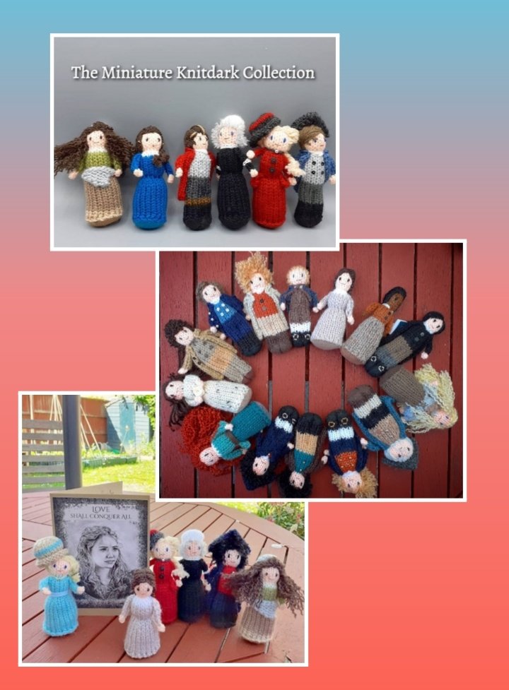 kwerkyknits's tweet photo. I have now created a complete set of miniature Knitdarks thanks to lockdown! There's something very diddy about them π
#Poldark #knitdarks #knitting #lockdownknitting https://t.co/sN1HhyeERN
