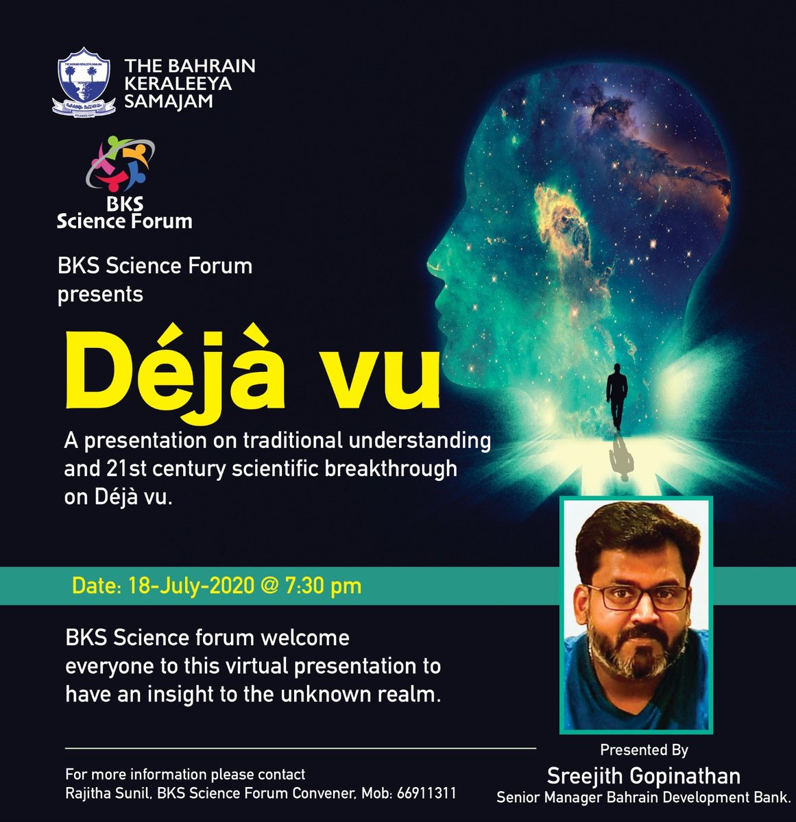 sr33jith's tweet photo. BKS Science Forum is inviting you to a scheduled Zoom meeting.

Topic: BKS Science Forum Meeting - Demistifying Deja vu
Time: Jul 18, 2020 07:30 PM Bahrain

Join Zoom Meeting
https://t.co/G7Uy7Q0XMg…

Meeting ID: 859 1595 4916
Password: 1QwVVS https://t.co/wJYZ5CLBiK