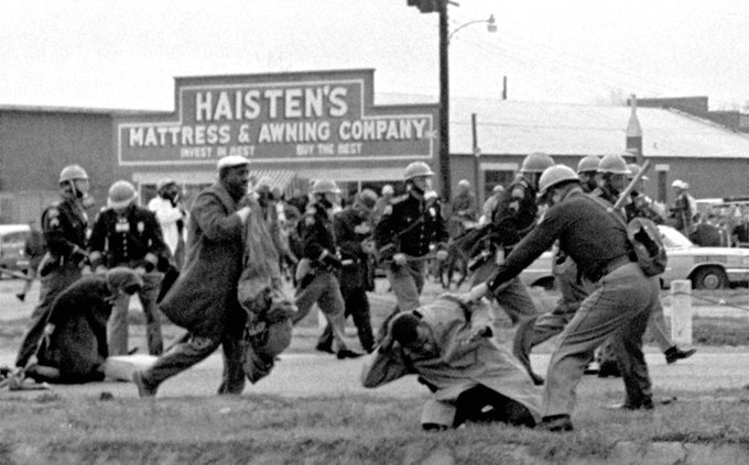 AdvocacyPeel's tweet photo. He was beaten and bloodied on March 7, 1965 marching for the right to vote...
They still beat us shackle us and they kill us. #In2020
Let's #GetIntoTrouble as @repjohnlewis declared we should.
#RestInLoveAndPower https://t.co/sAJKSeV3hM