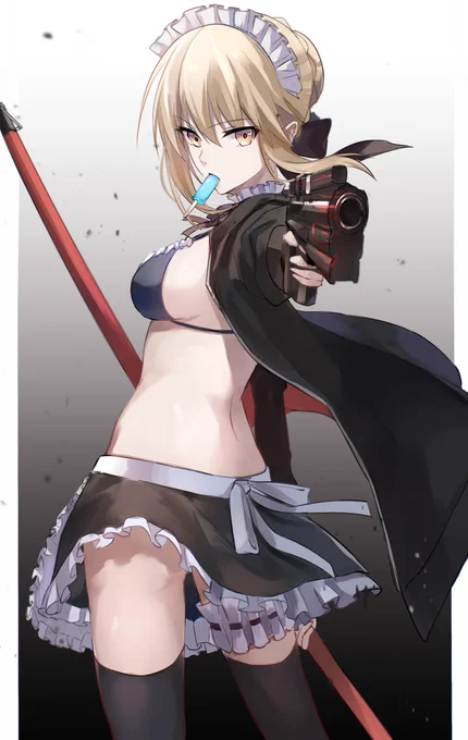 #FGO 
 『____ 撃ち抜く 』/メイドオルタ 