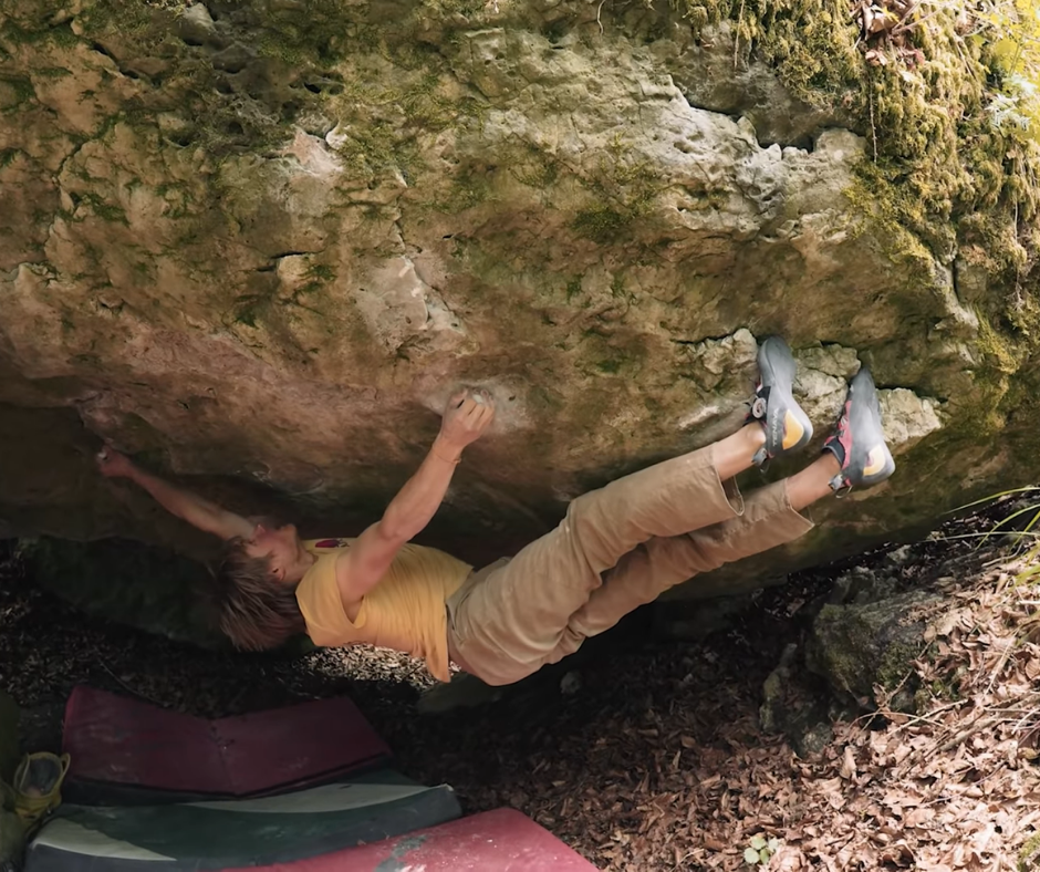 mojagear's tweet photo. It took Alex Megos 2 days just to find this boulder. Then another 10 to get the first ascent. 
"10 days and then it takes you only 3 seconds get done. Bouldering is such a stupid sport"-Alex Megos
Watch the video and inspiration behind the name "Upgrade U"
https://t.co/q9k4MpoTQx https://t.co/0OSWB3zuxg