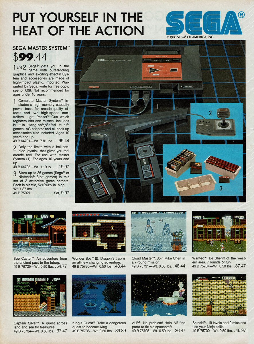 Sega Master System ~ I honestly think this is an underacted console. I was lucky enough to have this and an NES as a kid, and I loved them both. It wasn't as popular as the NES here in the US, but in Brazil the Master System lived on for years!