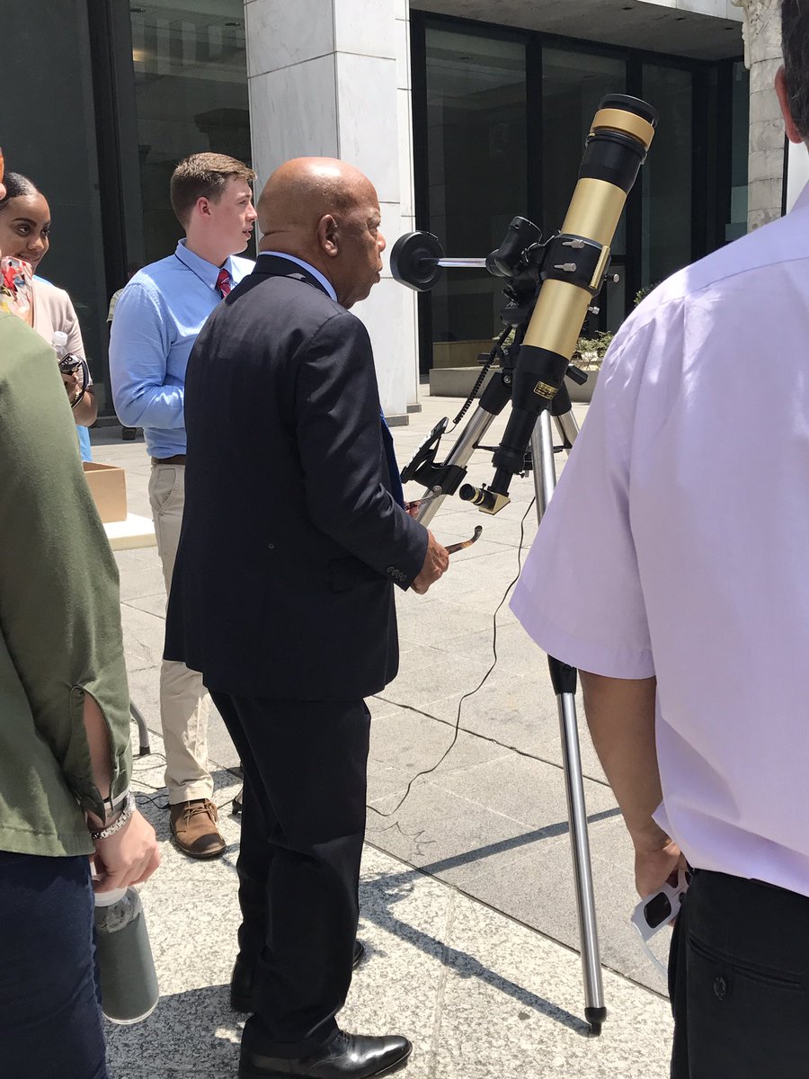 DRicesMom's tweet image. Remebering a Civil Rights Icon @repjohnlewis I had the honor to meet him in 2017 during the solar eclipse. He was very personable, no ego &amp;amp; took pride in meeting w/everyone that day. A true champion for the people. He will be missed, his legacy will live on forever #RIPJohnLewis