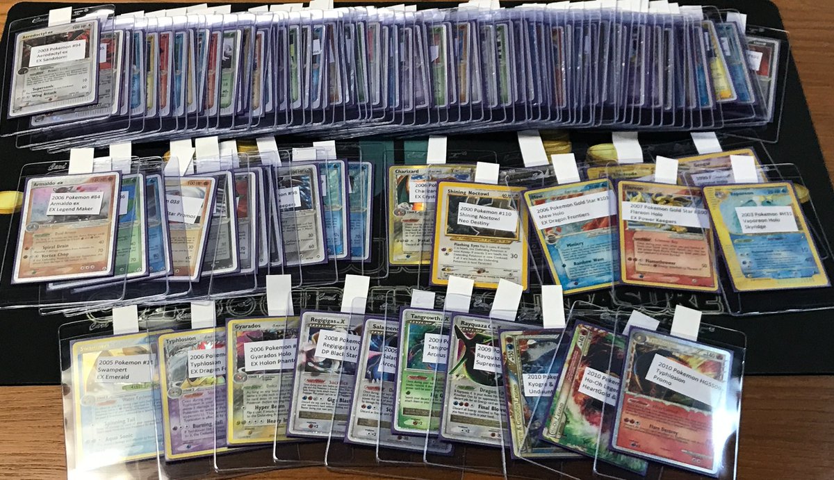 Sending this collection of old, expensive #Pokemon cards to PSA for grading. Most were purchased last winter, when they were worth fractions of what they are now, so I'm pumped to get them back! PSA takes a long time so we'll probably unveil these in 2021! Stay tuned.