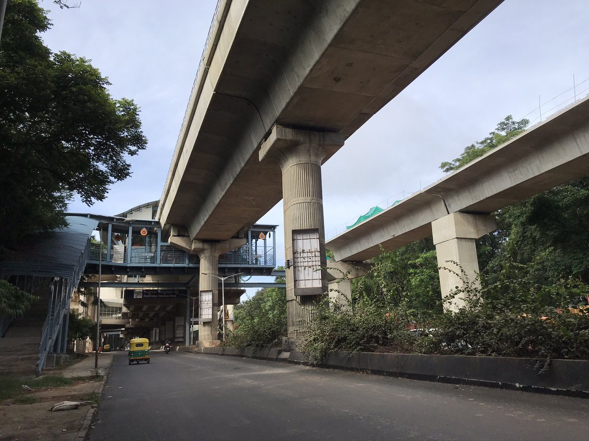WF_Watcher's tweet image. 26) Inching towards #RVRoad station  🚉 

Both Yellow and Green Lines to run parallel for quite some distance. 
11-07-2020