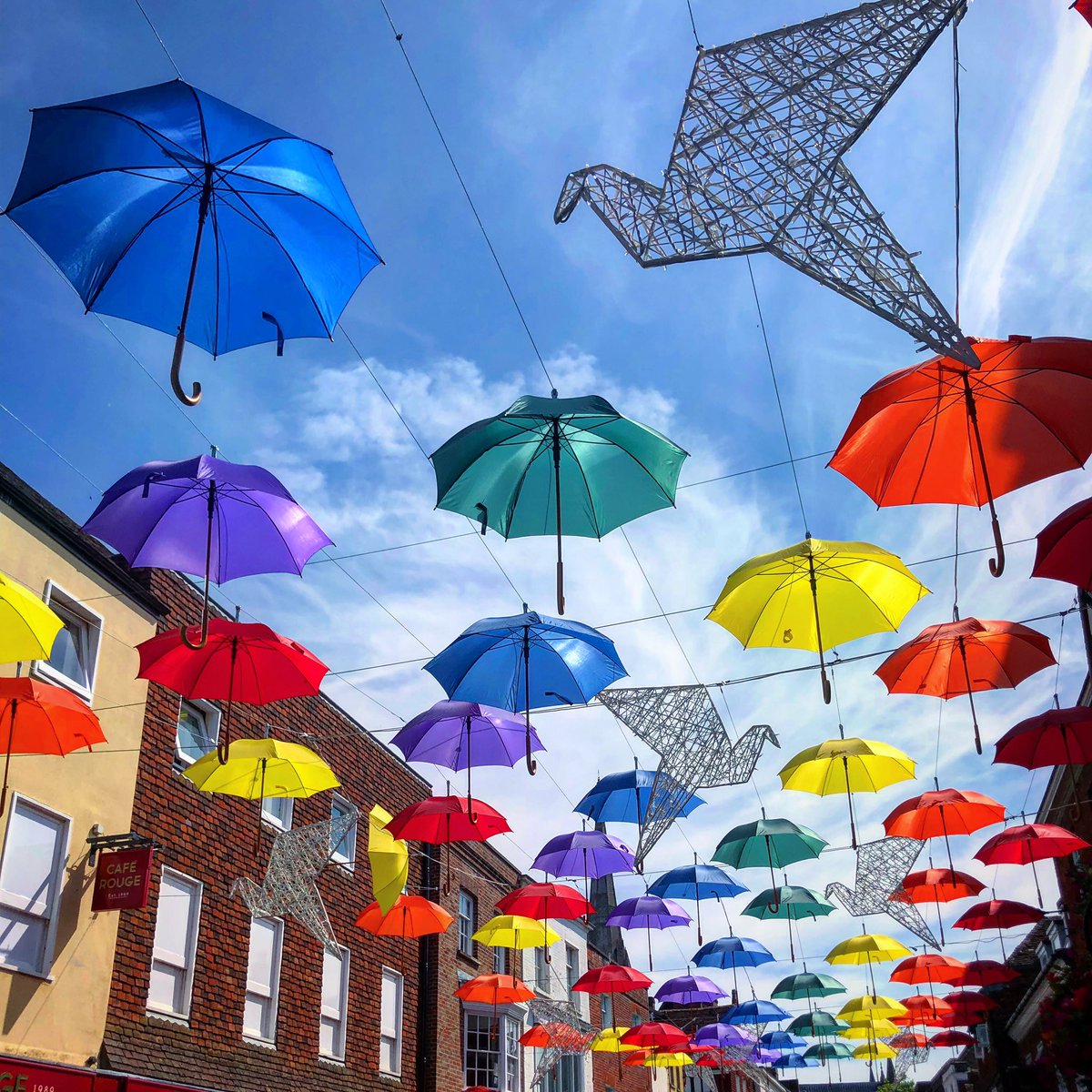 This time 2 years ago the #SalisburyUmbrellas went up ☂️ Still my favourite project.