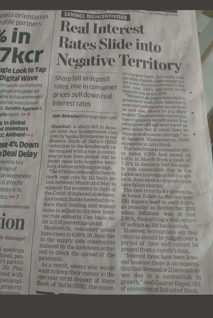 ReportsVak's tweet photo. Inflation at 6.09% and FD rates at around 5%.
Real Rate of Return is clearly in negative. Those relying only on FDs shall accrue real losses over the short term.
#FD #fixeddeposit #investment #investing #savings #inflation #realrate #returns https://t.co/7cV7xOA6xB