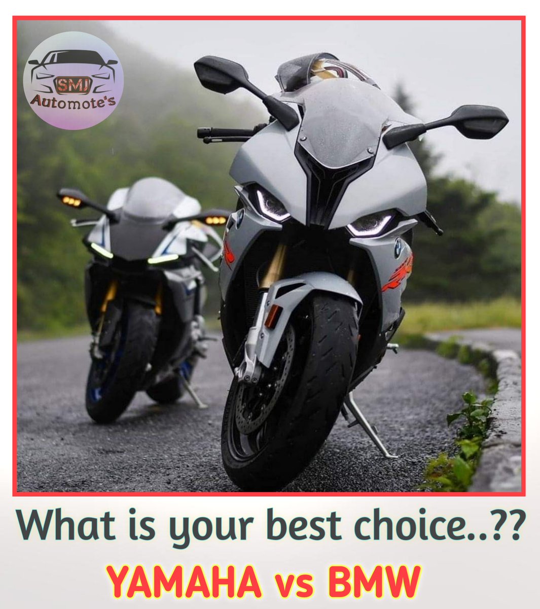 SmjBose's tweet photo. What you like most
#yamahar1 🤗 or #bmw
Comment plz👉👉

#superbike
#stunt #speed
#motorcycle https://t.co/KIjUWDSg96