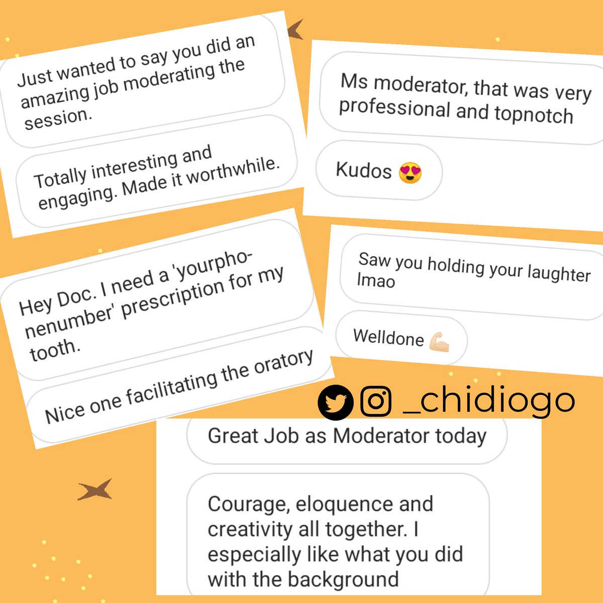drchidiogo's tweet photo. I had such an amazing time Hosting the @nads_ng Spoken Word Art Competition on IG last night. #TeamUNN
#TeamUI #TeamUniMaid were all impressive but the judges will decide. I got REVIEWS & some hilarious Comments 😂.
Need a Host for your Events?
IG take overs? I'm your guy😉 https://t.co/VNqPoJPidb