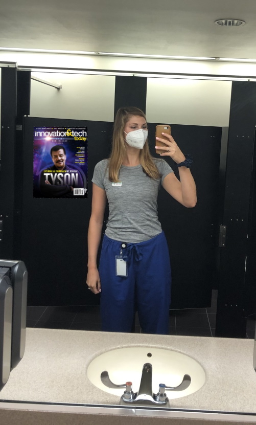 modulus_media's tweet image. Lu, reigning Queen of Science submitting my mask of choice for consideration while working on a Phase I trial for Covid Treatment! #innotechtoday As much as I’d love to make it cute w/a big smile, that is kind of hard to do when wearing a mask, so this will have to suffice.