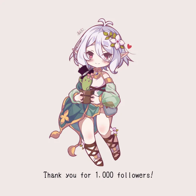 フォロワー1000人到達ありがとうございます! 