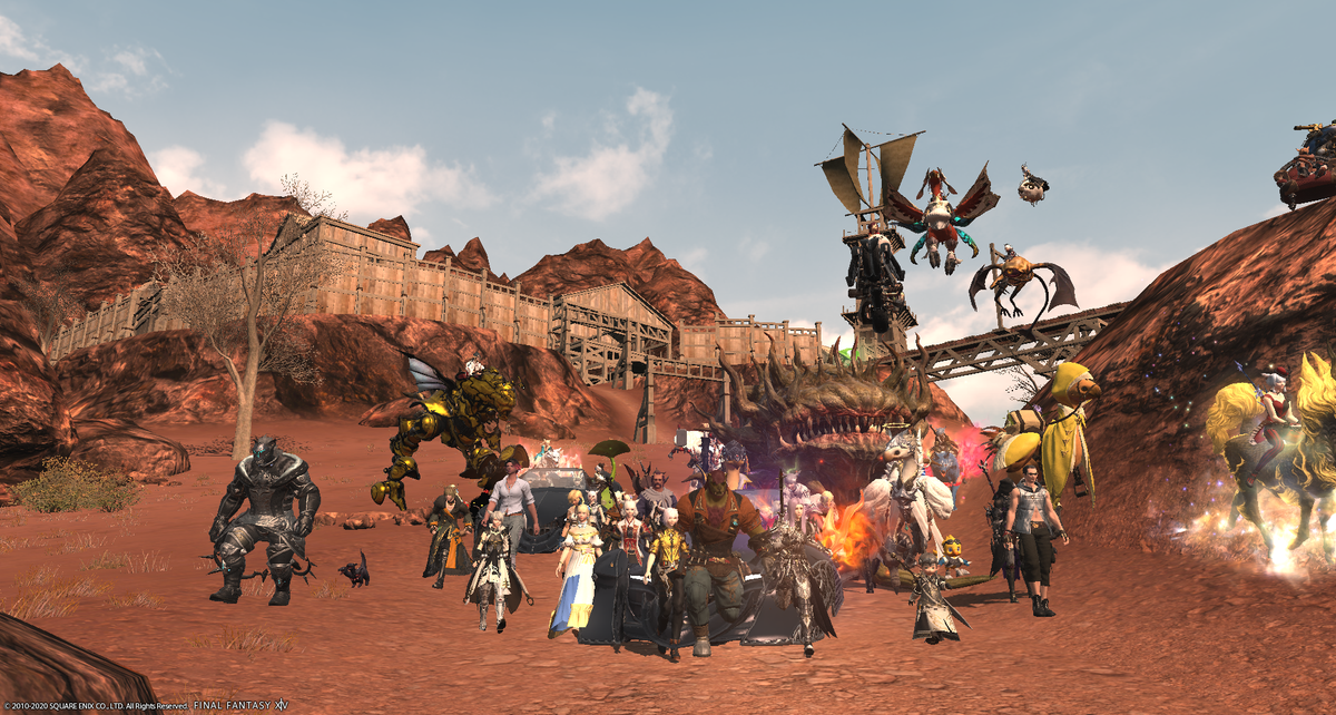 0m517yuitetete's tweet photo. FATE巡ってきた。ゾロゾロ歩いてると百鬼夜行みたいで良い良い。
#FF14  #bigfate https://t.co/MJFazOsO9E