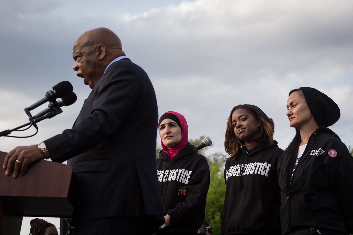 lsarsour's tweet photo. I hope you rest easy knowing we will continue making “good trouble”.

Rest in Power Congressman John Lewis. https://t.co/FAmBRYIYoC