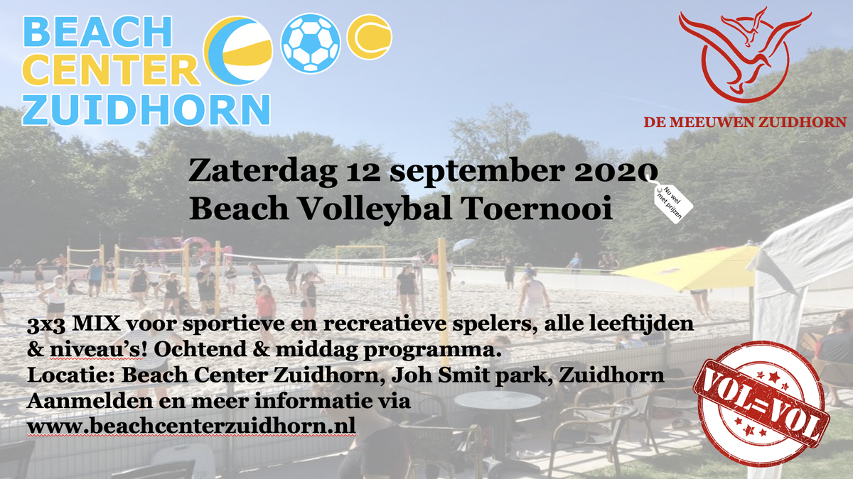 BeachZuidhorn's tweet photo. Je kunt je vanaf vandaag opgeven voor het jaarlijkse beachtoernooi! https://t.co/cwVRJJ0d8v