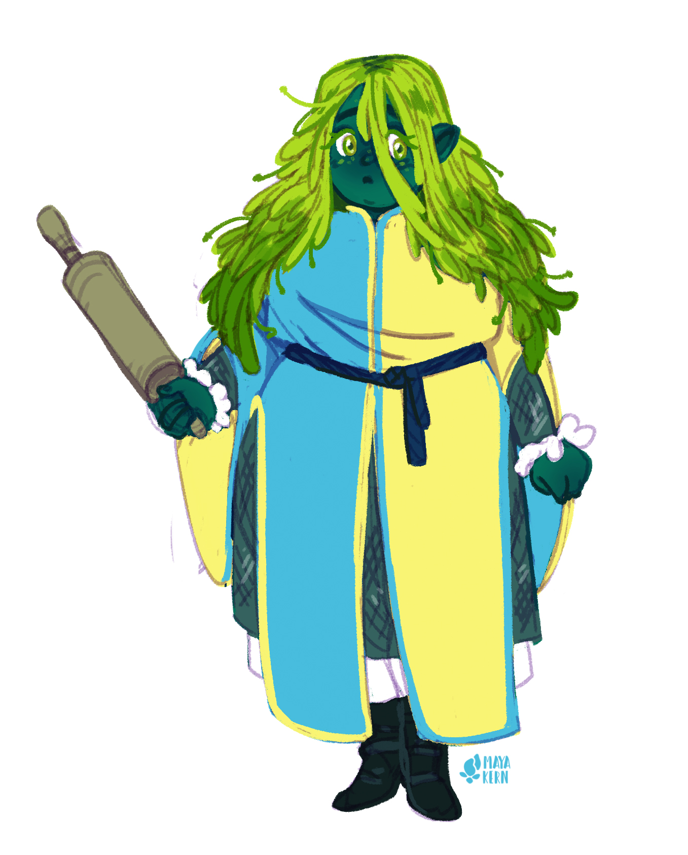 ✨ maya kern ✨ on Twitter: "a seaweed girl maybe a water genasi cleric? idk  https://t.co/xaR39MiMhH" / Twitter