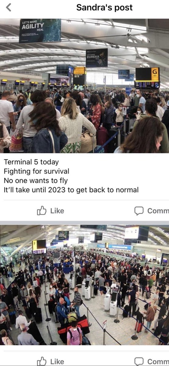 Twickers70's tweet photo. #Fightforsurvival #No-oneflying #T5now #Whatajoke  considering we’re not making any money and no body is flying all these people can’t be lost! @HuwMerriman @BorisJohnson @piersmorgan https://t.co/4juEwUNDTb