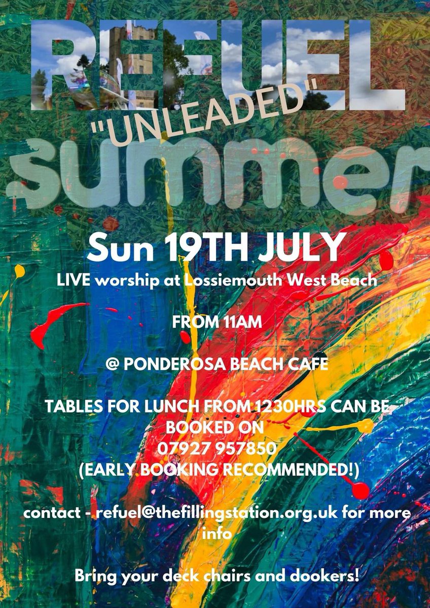 TFSRefuel's tweet photo. These wee Refuel "unleaded" get-togethers have been organised to serve the Refuelerz who are up here in Moray finally taking advantage of their holiday digs booked for the postponed Refuel Festival. All comers are welcome if you are nearby and not just Refuelerz! #family #unity https://t.co/OILfkBd65J