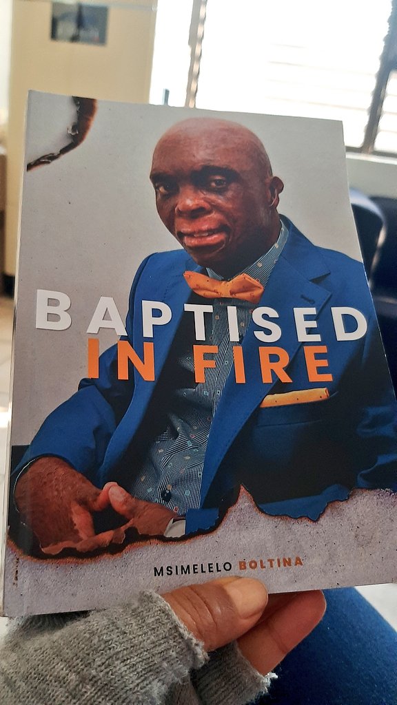 LadyBilong's tweet photo. Starting to dig into the inspiring #BaptisedInFire by @MsiBoltina. Thank you for the beautiful personal message for me amd @BishopBilong in the book Msi.
#MandelaDay2020 #MandelaDay https://t.co/9Fz5FxnYOo
