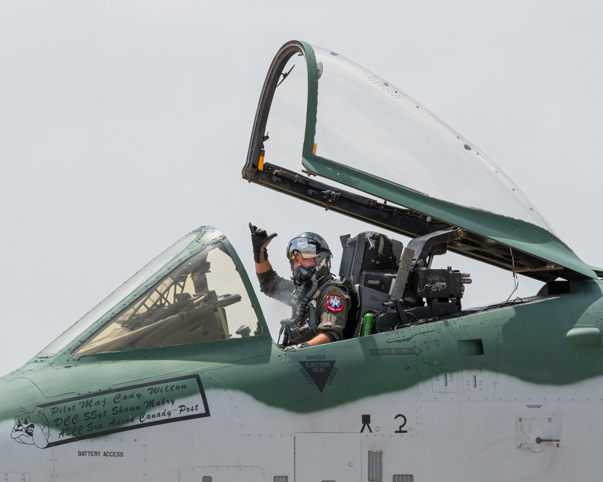 Military_Flight's tweet photo. UPDATE: The @USAF_ACC @A10DemoTeam has been added to the Wings Over Warren #Airshow on Wednesday.
The #A10DemoTeam, featuring pilot Maj. Cody "ShIV" Wilton, will join top Air Force aircraft over #WarrenAFB in #Cheyenne.  [Image: USAF/Capt. Sumner]
Details: https://t.co/GI1nYw4cPH https://t.co/mGitwGspsc