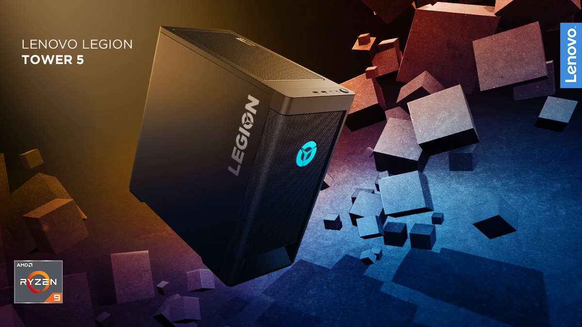 LenovoLegion's tweet photo. Unmatched speed. 

The Legion Tower 5 is powered by up to AMD Ryzen™ 9 3950X Desktop Processor and Nvidia® GeForce RTX™ 2070 graphics cards. 

Ultra-settings, here we come. https://t.co/3FmHSGiSv5