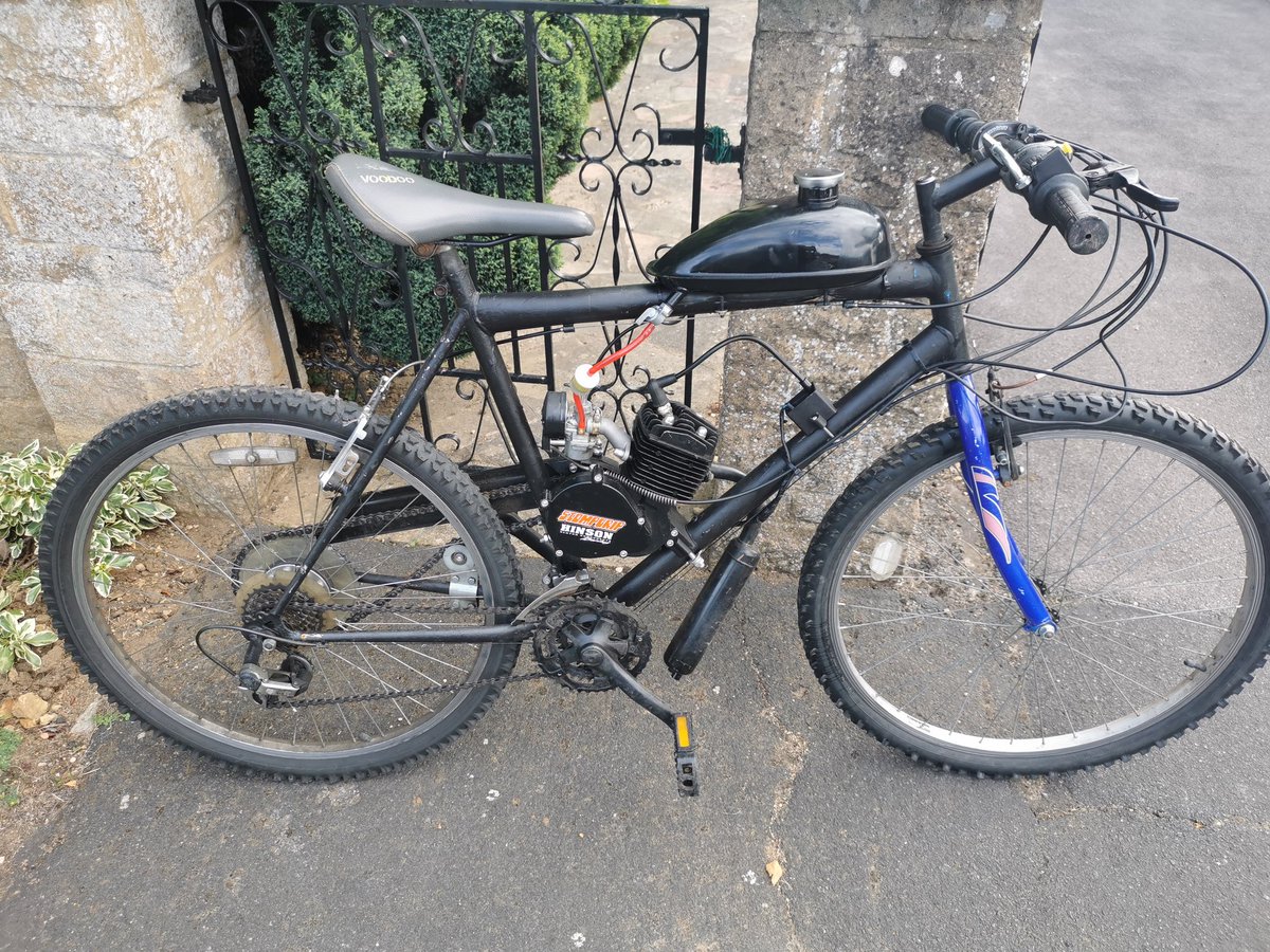 tvprp's tweet photo. TVP Roads policing officers have arrested a male and seized a modified bicycle following reports of antisocial use of motorbikes in the Bicester area. #fatal4 #P5240 #TCAshift https://t.co/RkMhE5hh4u