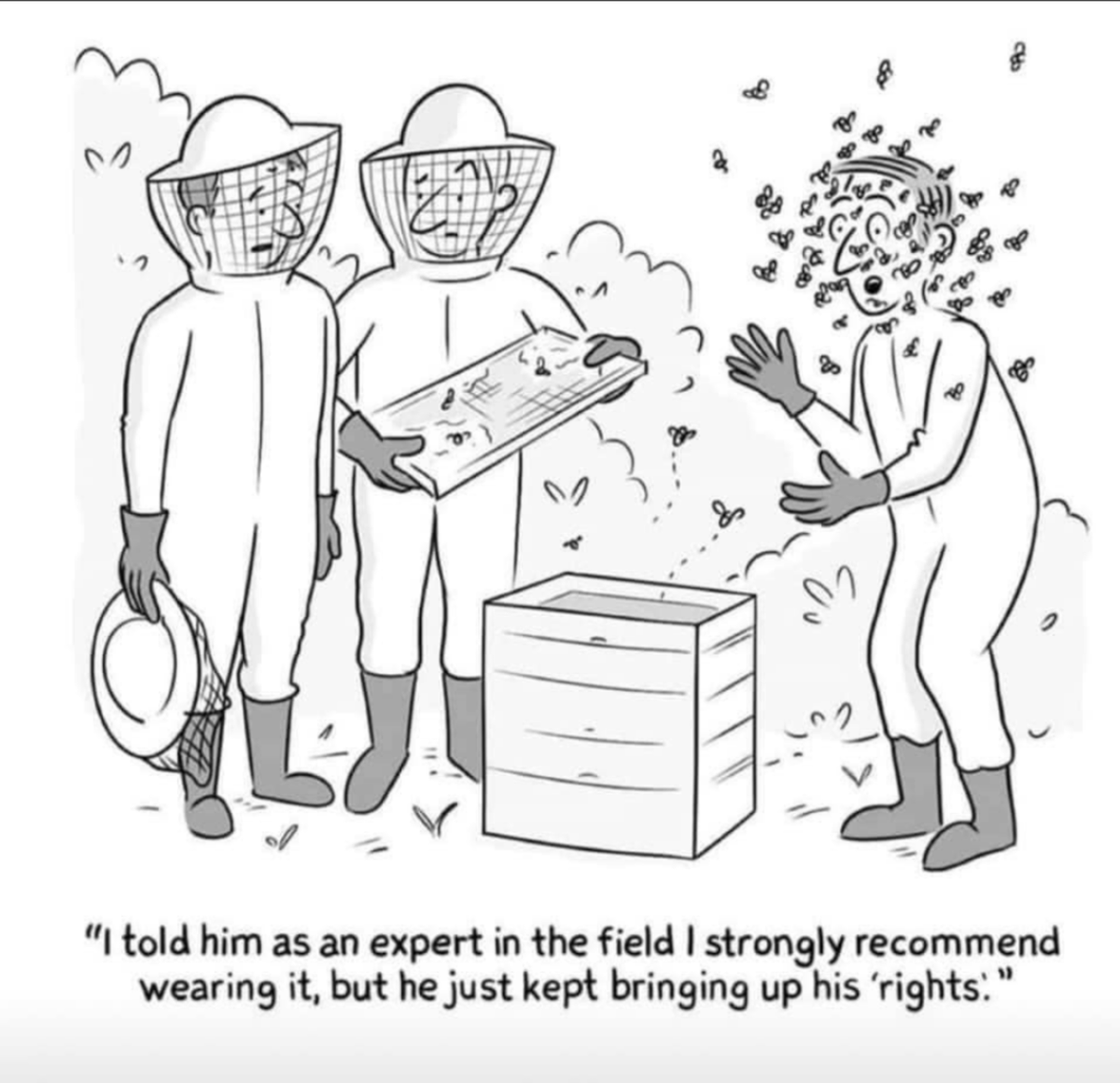 SciOnTapORWA's tweet photo. Reminds me of a show we once had: When Facts are Not Enough: Public Perception of Science. Watch it here: https://t.co/yJ5UFKlieh
#scicomm #scihumor #science #FactsMatter #beekeeping #WearAMask https://t.co/tt4ArW0dKM