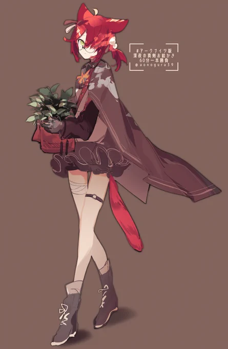 #アークナイツ版深夜の真剣お絵かき60分一本勝負 ミルラ 