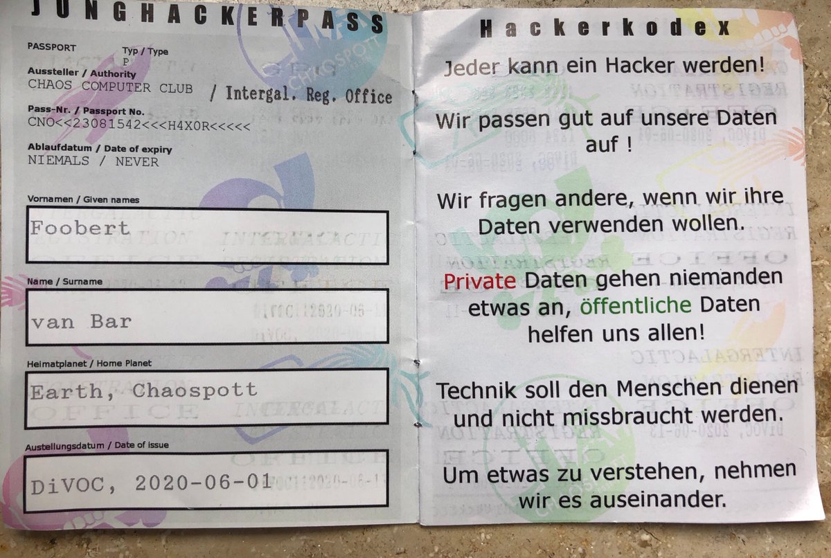 chaospott's tweet photo. Die Junghackerpässe von @Chaos_m_Schule können nun mit einem Nadeldrucker ausgefüllt werden. Was ist euer nächstes Bastelprojekt? #c3e #Junghacker https://t.co/vnhcf5xqtf