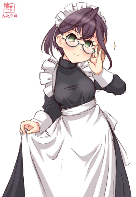 「できる限りの改装をして頂きました。
 た、多分…もう大丈夫です。頑張ります!」

#艦これ版深夜の真剣お絵描き60分一本勝負
#艦これ版真剣お絵描き60分一本勝負_20200718
#沖波 