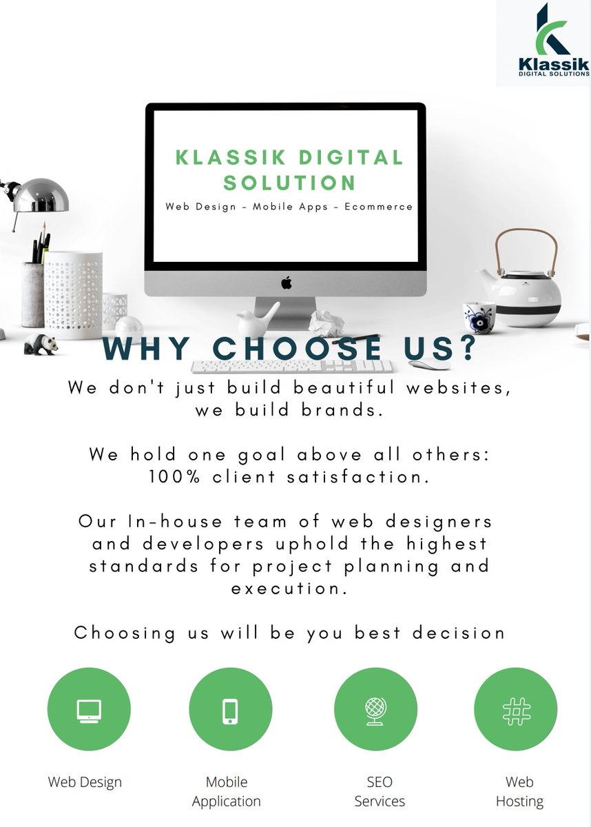 DigitalKlassik's tweet photo. Fwe offer affordable digital solutions at great prices. Contact us today for a tailor made quote
#DJSBU https://t.co/frtz2oe2ri