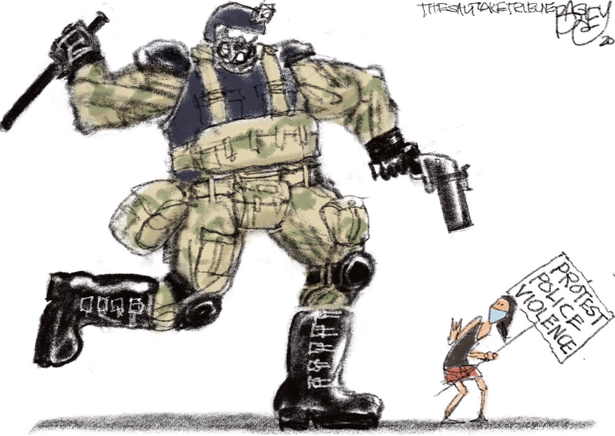 Patbagley's tweet photo. Trump regime is market testing fascist thuggery in Portland. Be like John Lewis—put your body on the line for justice https://t.co/yMDCC1Ah8L