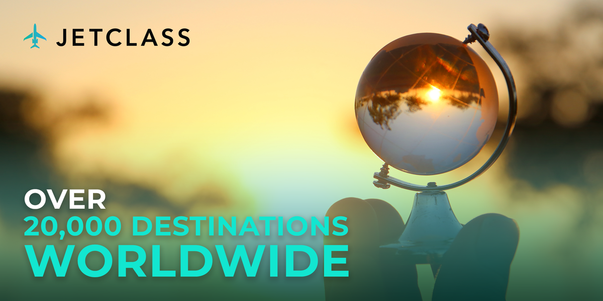 JetClasscom's tweet image. With coverage in over 20,000 destinations, JetClass puts the whole world at your fingertips.

For booking enquiries, contact us at charters@jetclass.com

#privatejet #businesstravel #leisuretravel #worldwide #aroundtheworld