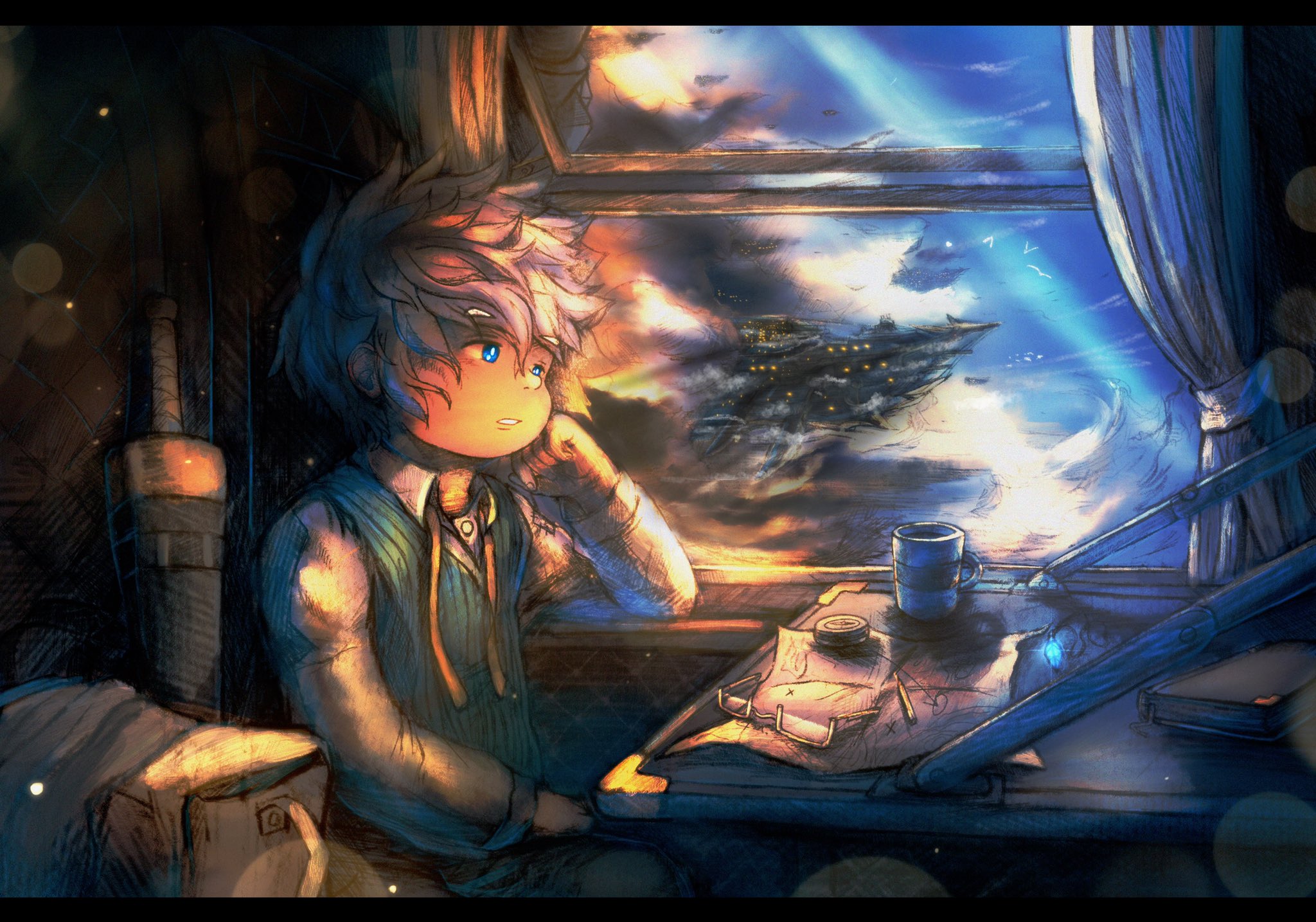 エルニーニョ 飛空船の一室にて T Co Ivbye6x9xn T Co Vcnthtbiu5 イラスト 絵 創作 旅人 飛空船 ファンタジー Illsut Illustration Traveler Airship Fantasy Procreate T Co Nnklncyxqz Twitter