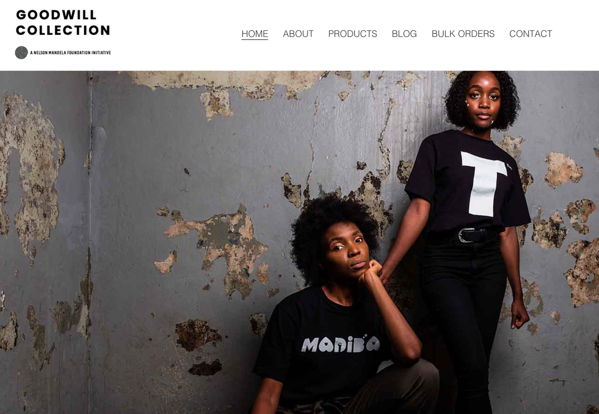 NelsonMandela's tweet photo. Introducing the Goodwill Collection, the Nelson Mandela Foundation's official clothing brand. Worldwide shipping available: https://t.co/pwSpVSjNd3 #NMAL2020 #MandelaDay2020 https://t.co/8mwTDxgrp6