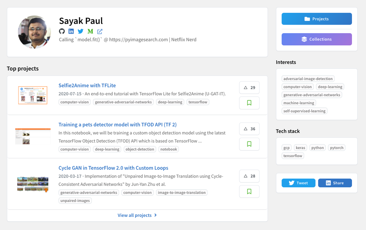 MadeWithML's tweet photo. 👶 We are 4 months old today! 1.9K projects, 3K DAU, 5K MAU, 1.7K Slack (50K messages) &amp; growing!

But what's MOST important to us is that the community has been building &amp; we've become a place to showcase it! Check out a sample of the different kinds of portfolios 🔥

⬇️ Thread https://t.co/ZA58KlTbOO