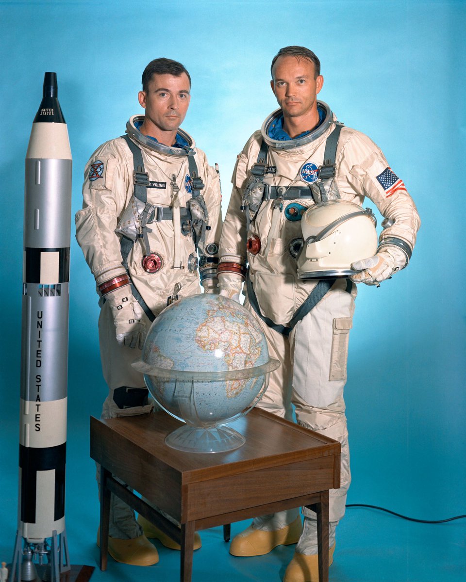 On 7/18/66, John Young & Michael Collins launched on Gemini 10, a mission with a lot of firsts. Gemini 10 was the 1st mission to rendezvous w/ 2 target vehicles. The Agena booster launched for this mission & the Agena booster used in the near disastrous Gemini 8 flight.  #NASA