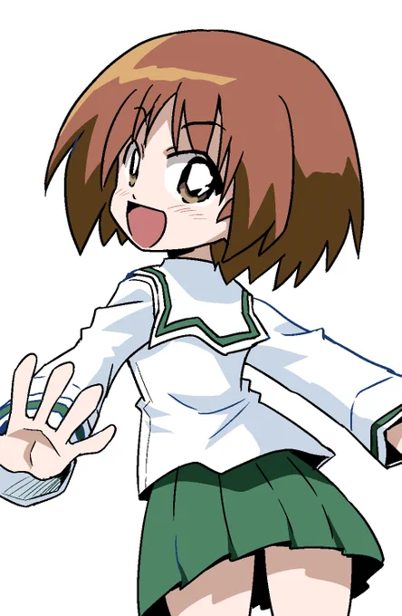 #ガルパン版深夜のお絵描き60分一本勝負#ガルパン版深夜のお絵描き60分一本勝負_20200718お題「阪口桂利奈」 