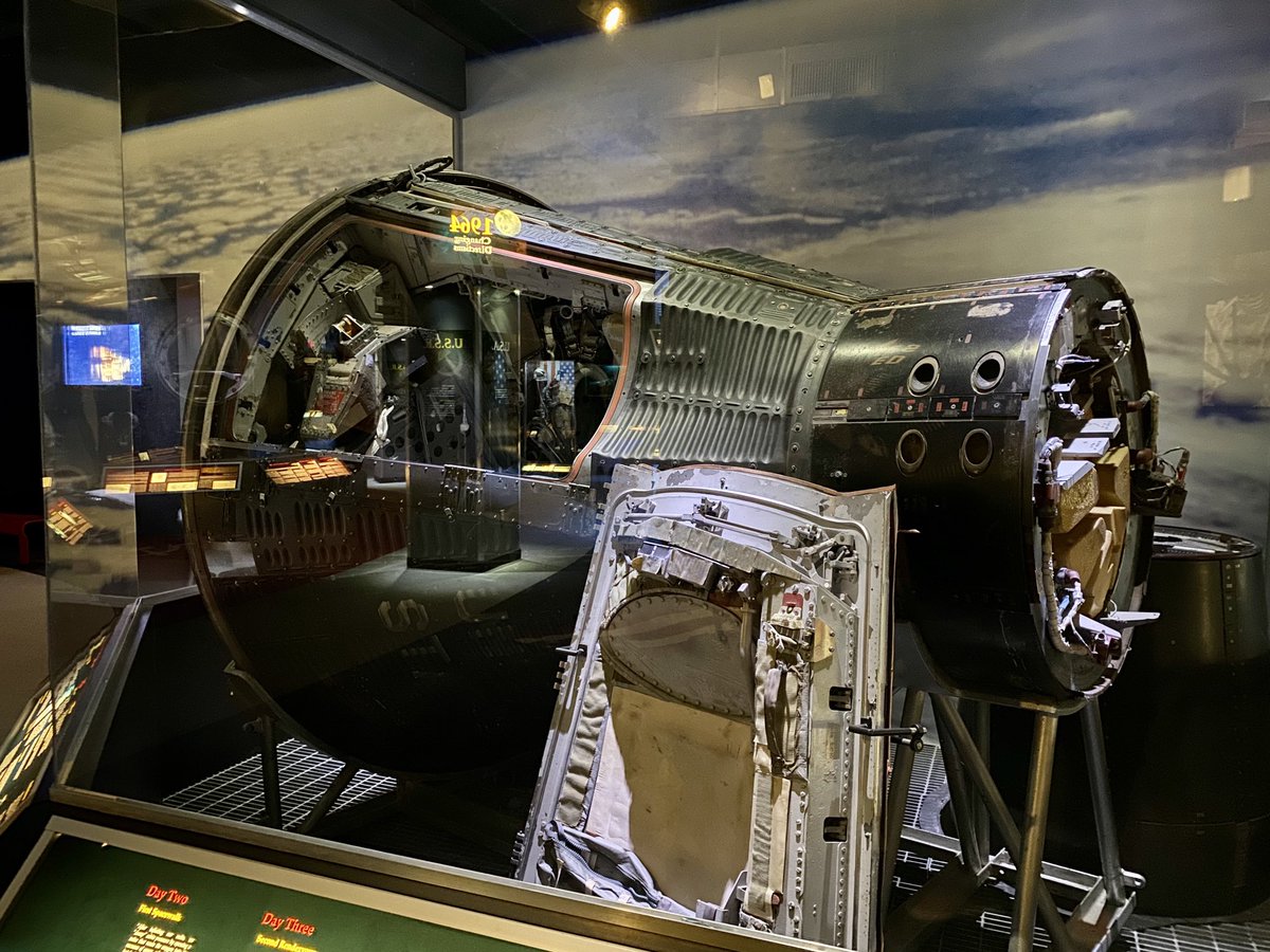 The amount of fuel & supplies they could cram into the Gemini spacecraft was impressive. Some of the longer Gemini missions saw astronauts in the cramped confines of these capsules for up to two weeks. I took these pics of Gemini 10 at the  @kscosmosphere.