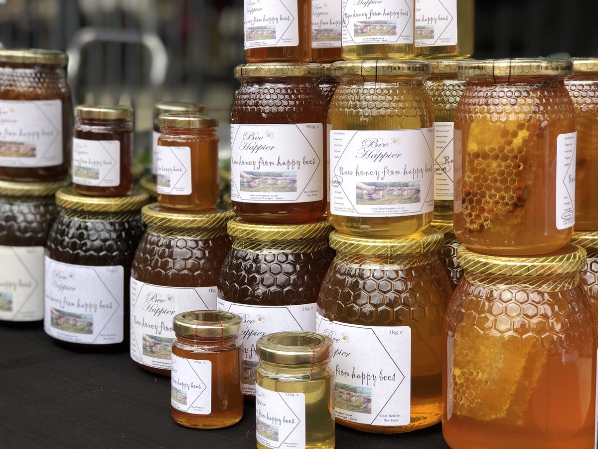 Great to have <a href="/nutfarmsuk/">Edward Lade</a> and <a href="/beehappierjv/">Bee Happier</a> at our Fine Food Market with their pantry essentials to help us in the kitchen.