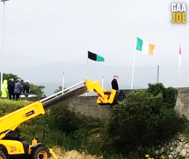 GAA__JOE's tweet photo. Tickets only... unless you've a JCB 

Commendable dedication at the Down club championship last night 👏 https://t.co/OOsao9W5Qm