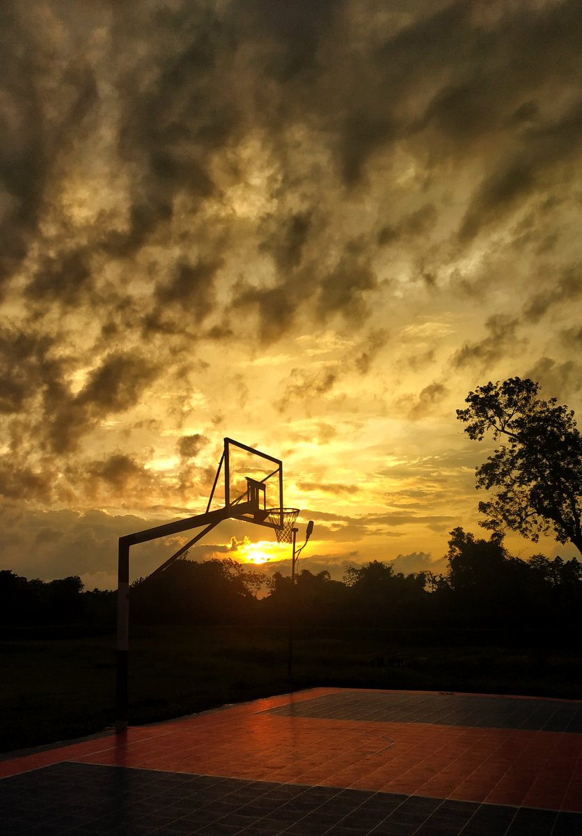 Any body for a game of Basketball . . #sunofnortheast  #sunsetphotography  #goldenhour #nature  #NaturePhotography #natgeotravel  #natgeoyourshot  #assam  #everydayNEIndia  #basketball