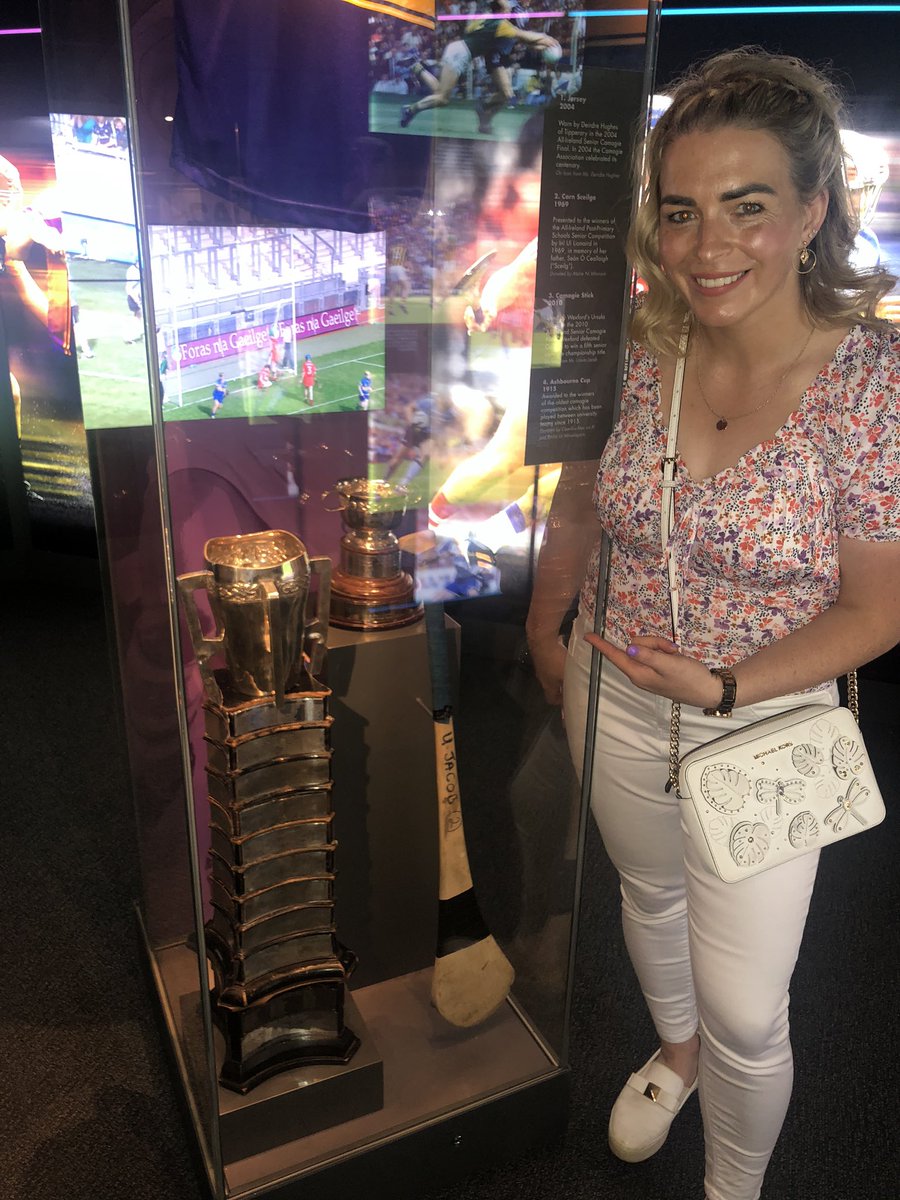 brendancruise's tweet photo. Great day doing #CrokeParkTour @CrokePark with @ursulajacob and you never know what relic that you might find in the @officialgaa museum after it too https://t.co/OS0OAduIt3