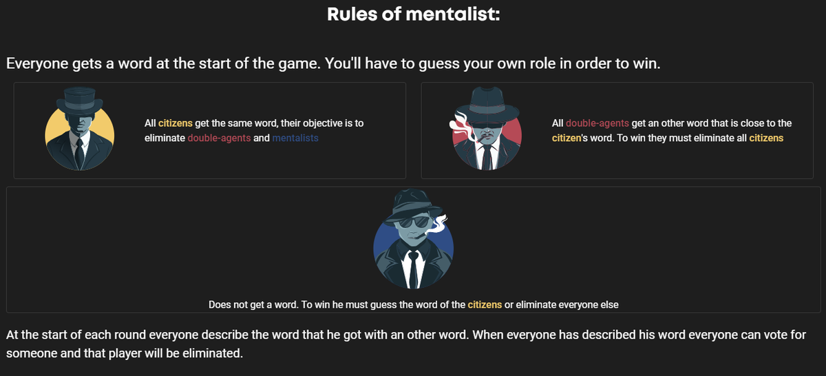 FunFuelGames's tweet image. 🧐You too, become #SimonBaker in #thementalist and unmask your friends. Or... lie to them.
Play to the mentalist only on funfuel.io
Join us on #Discord : discord.gg/W2v8EJp  

We are waiting for you! #indiedev #indiegame #indieDevWorldOrder
