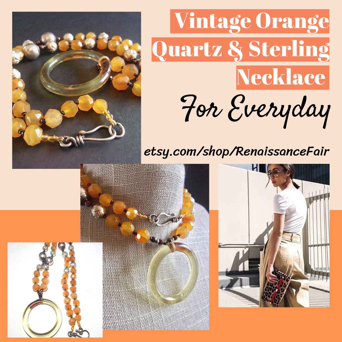 renaissancefai's tweet photo. #etsy shop: Orange Quartz Sterling Silver Necklace, Lucite Ring, Sterling Rosettes & Beads, 26 Inch Vintage https://t.co/nCk2R4NjLB #orange #yellow #quartz #women #silver #hook #sterlingnecklace #orangequartz #sterlingrosettes https://t.co/1IEeL9nU3g