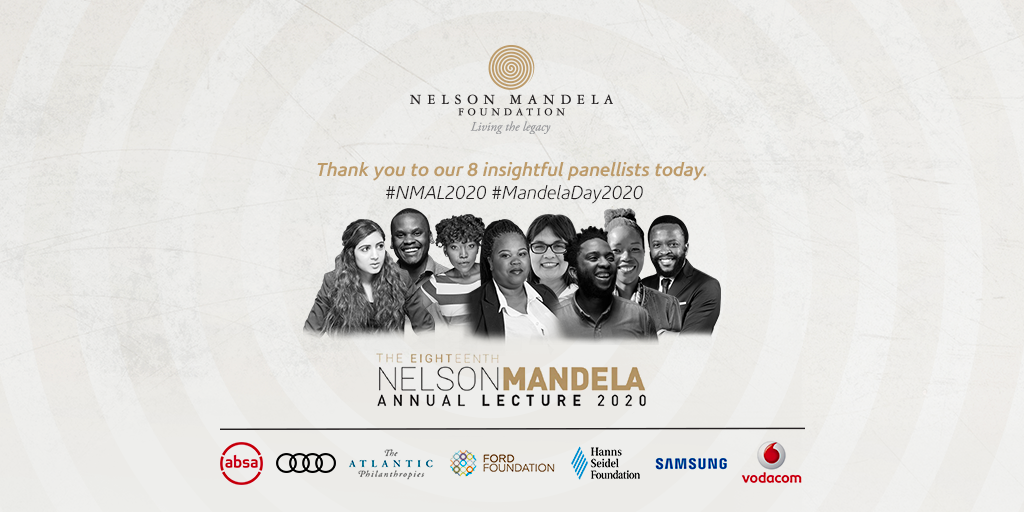 NelsonMandela's tweet photo. Thank you so much to the commentators on our #NMAL2020 platform - you were insightful and added much to the event. #MandelaDay2020 https://t.co/NLVokvjG5j