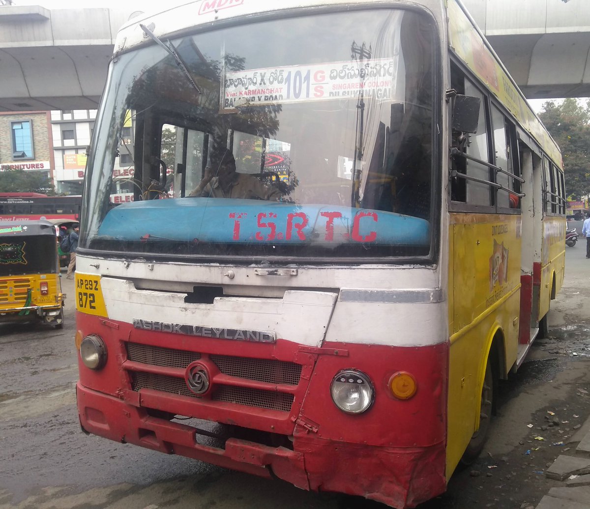 Years after all these changes, mini buses fizzled out of old city. Reason, costs outweighed earnings. Like every thing else. TSRTC started using them outside old city. My favorite was this one from Dilsukhnagar to Balapurr via Kharmangat. Only bus to Saroornagar lake 7/N